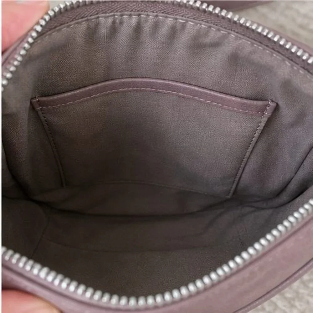 Charcoal Zip Crossbody Bag